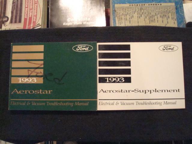 1993 ford aerostar van factory shop service electrical/wiring repair manual book