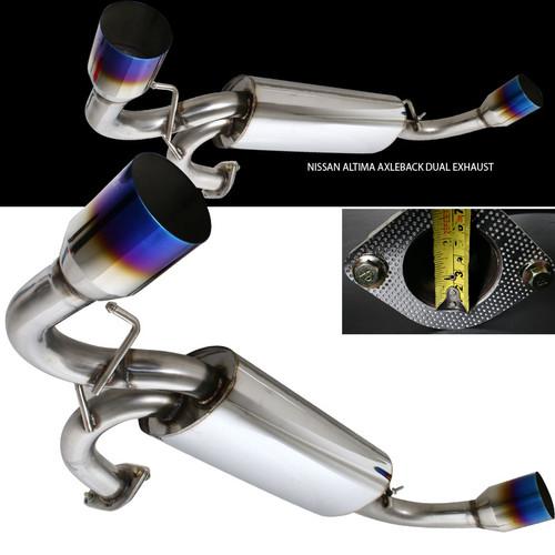 2008-2010 nissan altima 3.5l 2dr bolt on dual exhaust  blue tip muffler