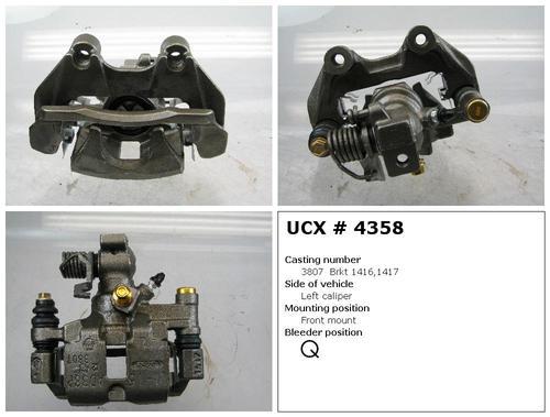 Undercar express 10-4358s rear brake caliper