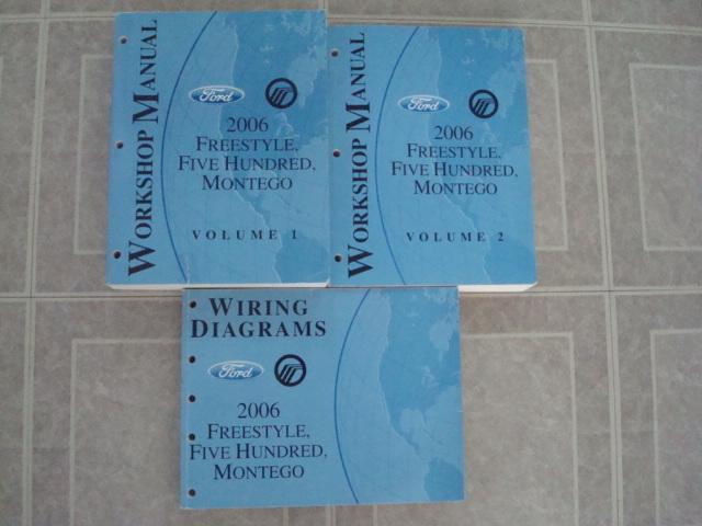 2006 ford freestyle montego 500 five hundred factory service shop repair manual