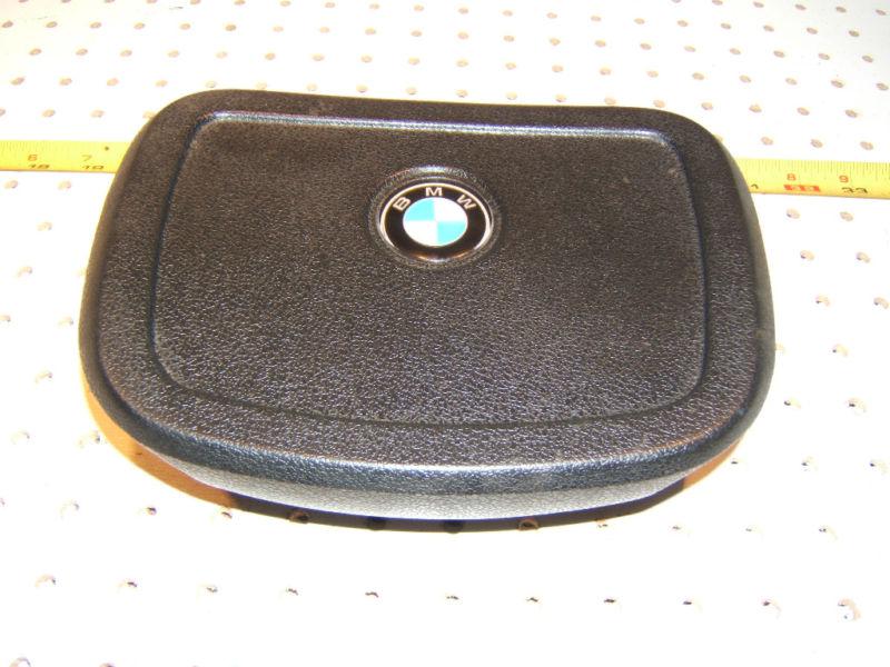 Bmw  late 2002,tii & early e12 steering wheel center black pad with bmw logo