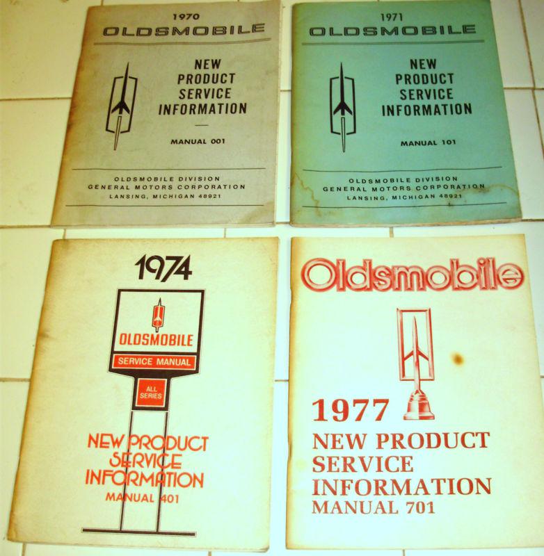 1970 1971 1974 1977 oldsmobile new product service information manuals