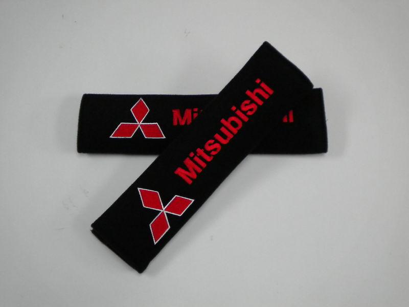 Mitsubishi seat belt pads lancer 3000gt evolution eclipse montero evo pajero gto