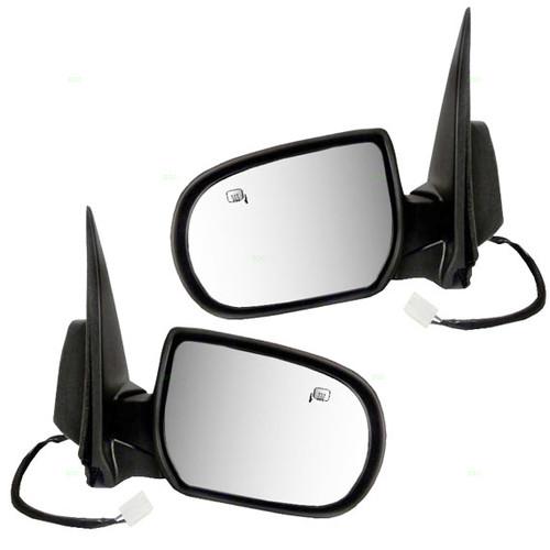 New pair power side view mirror glass housing heat heated 05-06 mazda tribute