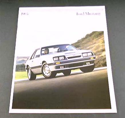 1985 85 ford mustang brochure gt lx svo