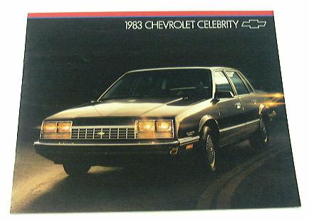 1983 83 chevrolet chevy celebrity brochure sedan coupe