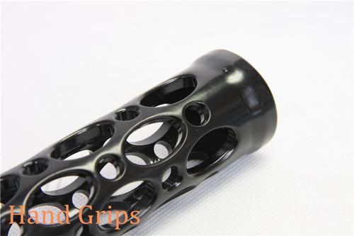 Motorcycle hole hollow shape 1" hand grips for nomad drifter vulcan 1600 2000 bk