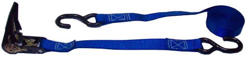  ratchet tie down straps w/ s hook. 1" x 12' (2 sets) 
