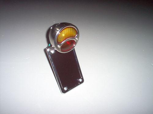  chopper -   amber&red taillight & verticle tag bracket