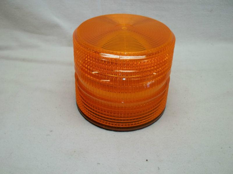 Rak industries replacement amber lens for  200 series strobe warning light new