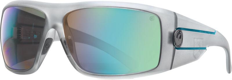 Dragon alliance shield ionized sunglasses matte gray/green lens