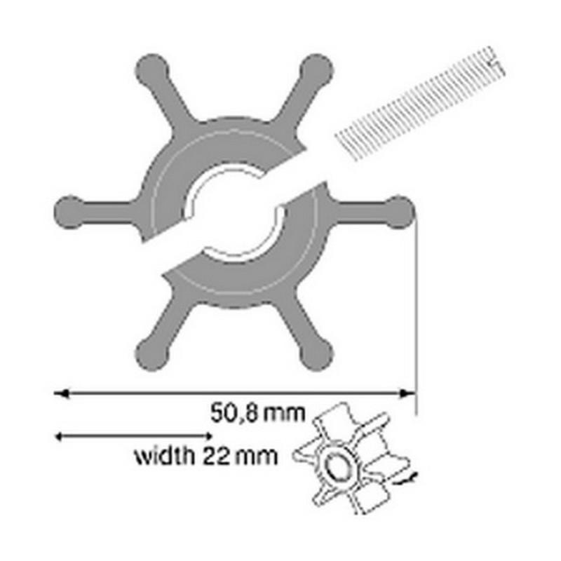 Johnson pump impeller kit for cooling system