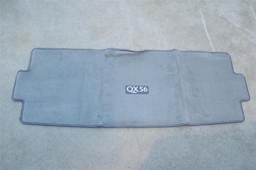 04-10 infiniti qx56 rear gray trunk floormat oem oe factory 999e3-3u000gy