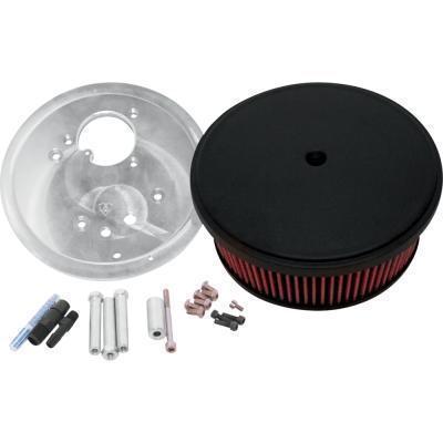 Arlen ness big sucker performance air filter kit - steel cover - black  ho-1804