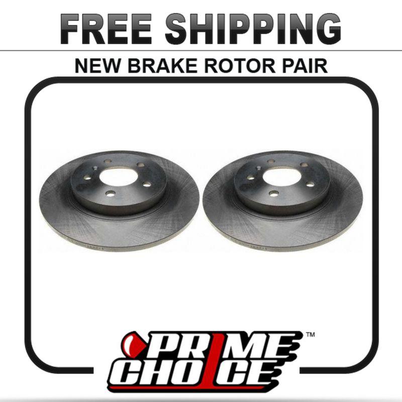 Pair of 2 premium rear disc brake rotors new set kit for left and right side