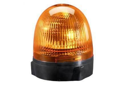 Hella kl rotacompact 12v halogen beacon with amber lens - fixed