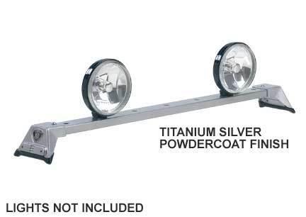 Carr low profile light bar - roof mounted lightbar - silver powdercoat 210504