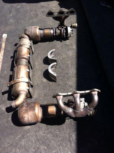 Porsche 911 carrera aftermarket exhaust with twin turbos