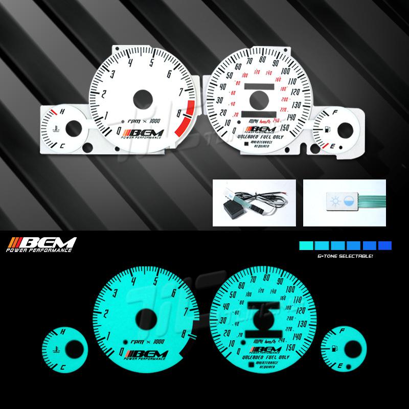 1997-2001 honda prelude el glow cluster instrument gauge face kit sh jdm bb6 jdm