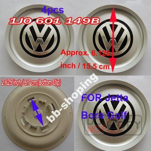 4pcs for jetta bora golf wheel center hub caps 1j0601149b vw badge emblem 15.5cm