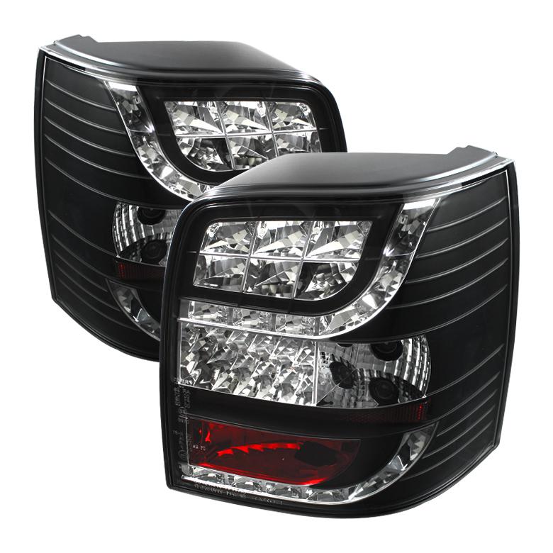 Tln autoparts volkswagen passat 01-05 5dr led tail lights - black