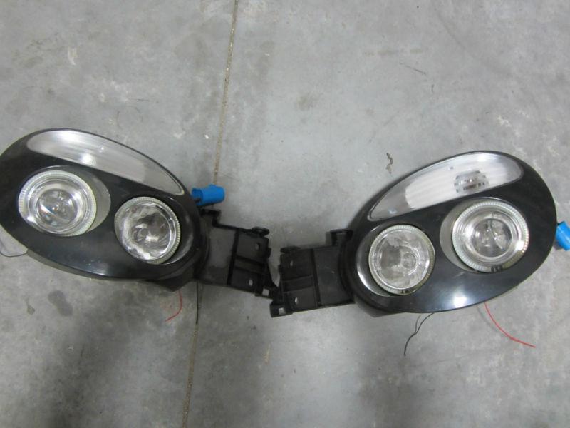 02-03 subaru impreza wrx sti dual halo projector headlights pair turbo