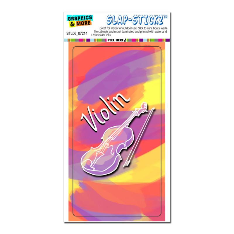 Violin - musical instrument music strings band - slap-stickz™ bumper sticker