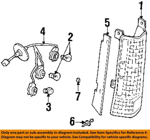 Gm oem 9438848 tail light bulb-tail lamp bulb