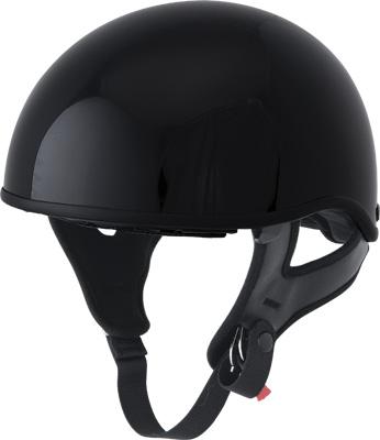 Fly .357 half helmet gloss black xs 73-8200-1