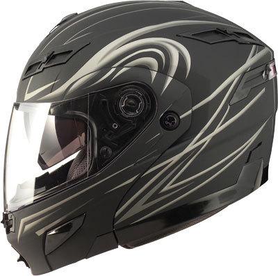 Gmax gm54s modular helmet derk flat black/silver m g1540395 f.tc-12