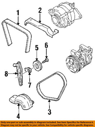 Subaru oem 809214500 accessory drive belt/v-belt/fan belt