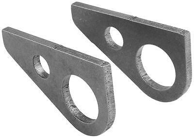 Allstar chassis tie down brackets steel natural weld-on pair all60075