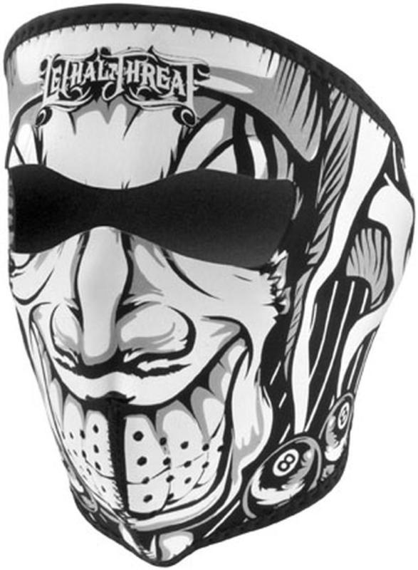 Zan cold weather water/wind resistant neoprene facemask,jester/white,osfm