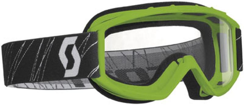 New scott 89si w/ clear standard lens youth goggles, green, one size