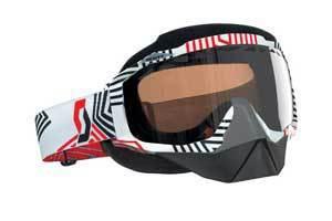 Scott hustle snowcross w/ silver chrome acs thermal lens adult goggles,maze