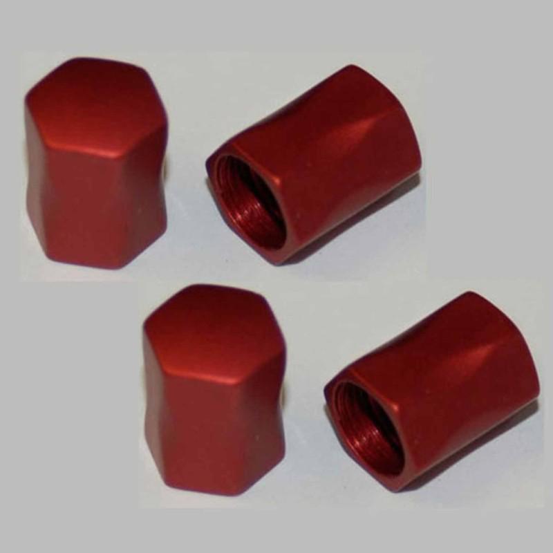 Red anodized nugget valve cap 0641739x4