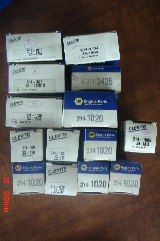 Nos  clevite napa rocker arm stud pivot 2141011 2141005 2141020  large lot