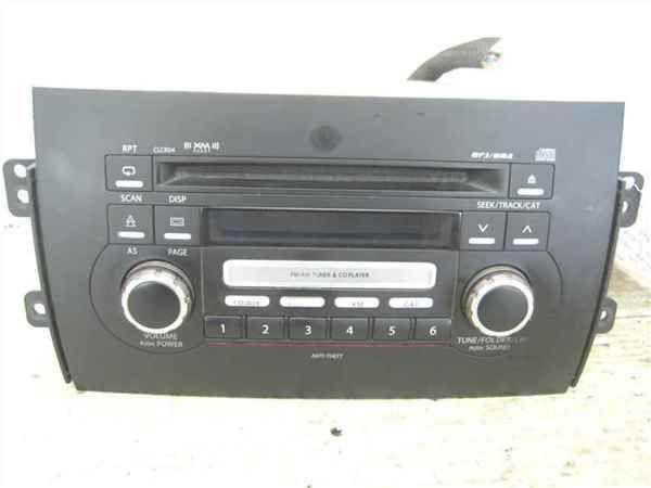 07-12 suzuki sx4 cd single disc mp3 player radio clcr04