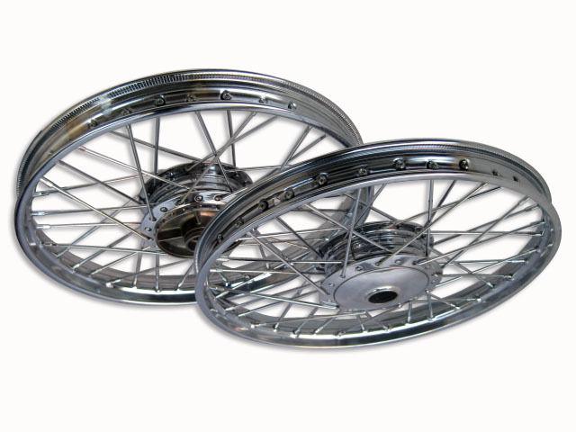 Honda passport c50 c65 c70 c90 1980-1983 front & rear wheel rim +hub +spoke set 