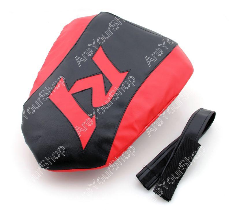 Passenger rear pu leather seat cowl cover pillon yamaha r1 2007-2008 "r1" red