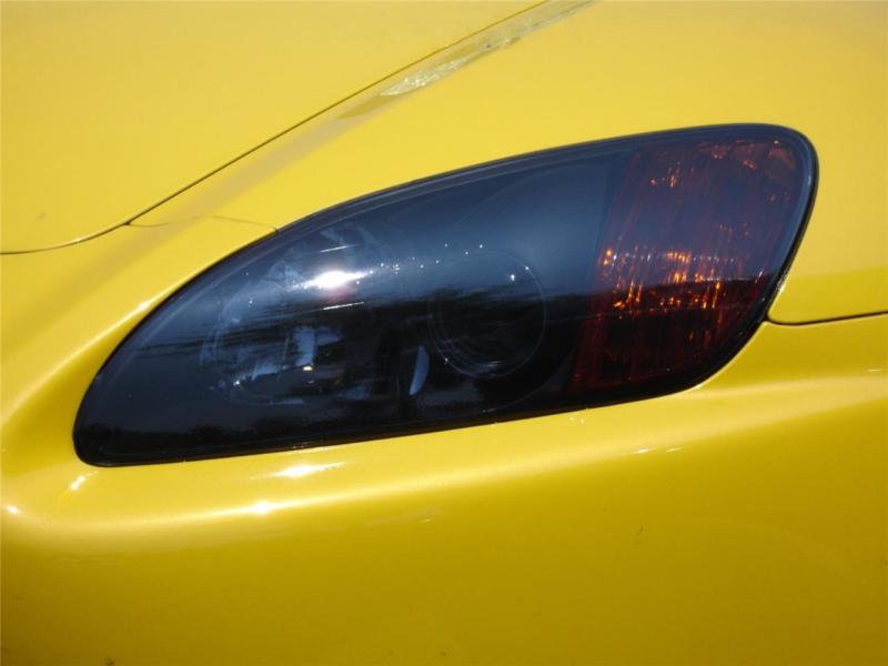 Honda s2000 smoke colored headlight film  overlays 2000-2009