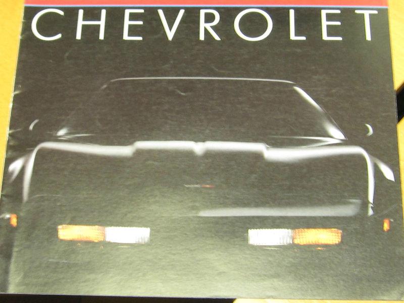 1984 chevrolet dealer brochure early version full line caprice corvette z-28  