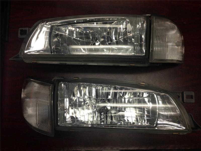 Jdm subaru wrx sti gc8 kouki diamond head lights w/ corner lights