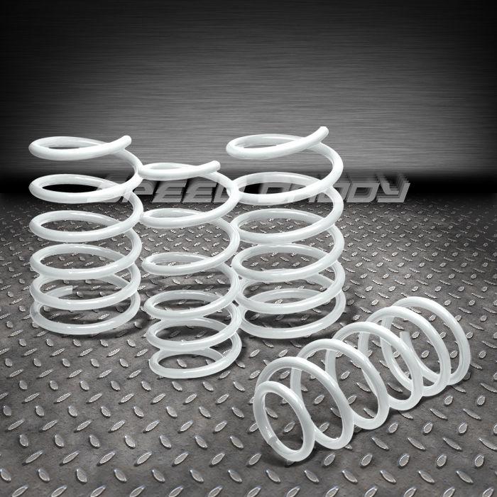 1.9"drop suspension lowering springs/spring 01-07 mit evo 8/viii ct9a 4g63 white