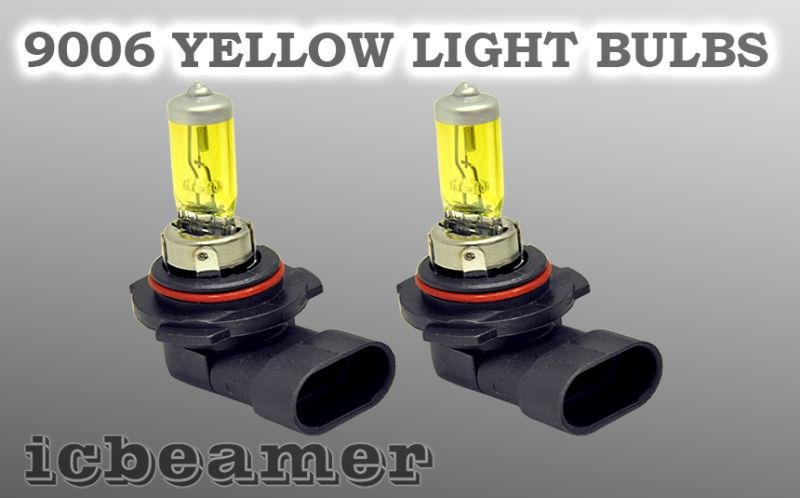 9006 hb4 55w x2 pcs low beam xenon hid rec. yellow light bulbs mp3abls dot