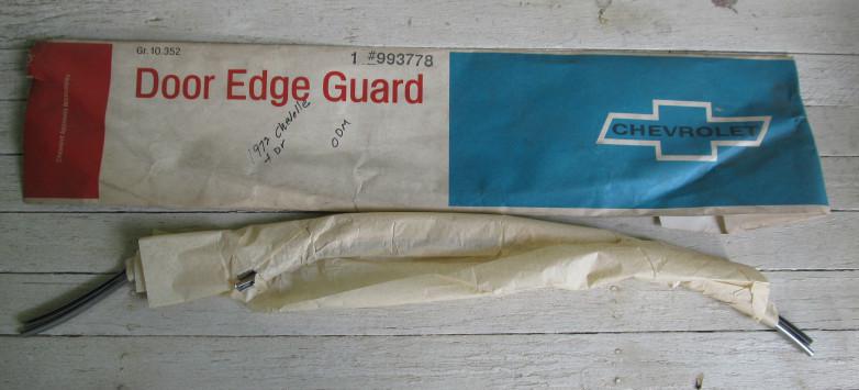 Nos 1972 chevrolet chevy chevelle 4 door edge guard moulding set gm 993778