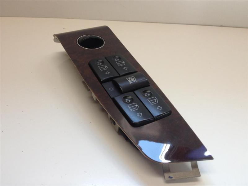 Mercedes w220 s430 s500 s600 s55 master window switch console & dark burl wood