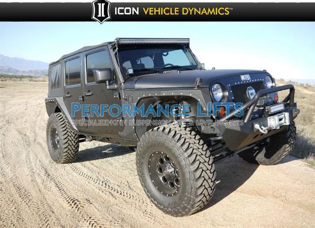 Icon 2007-2012 jeep jk 4.5" suspension lift # 24000