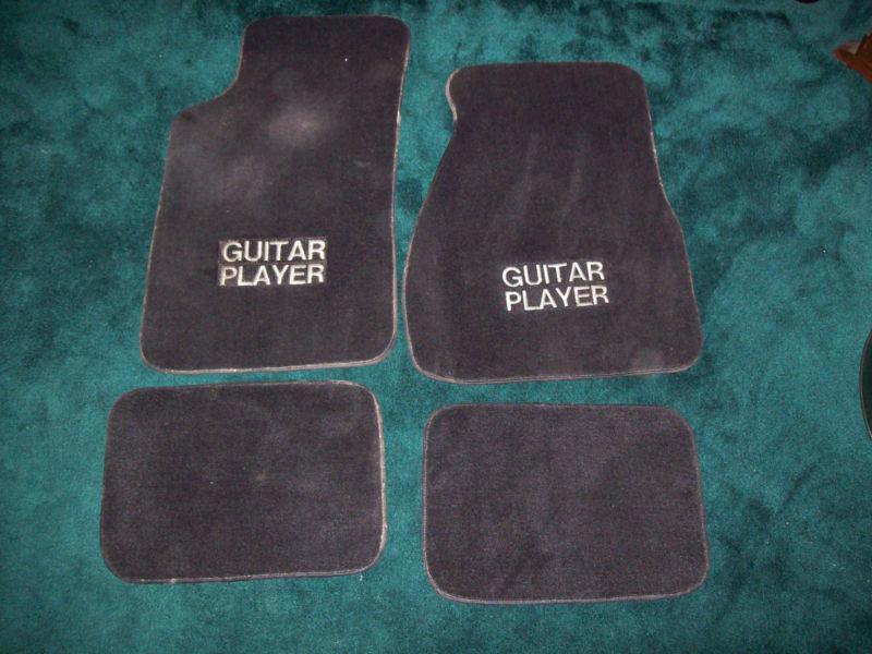 Custom f-body floor mats 93-02 camao firebird trans am guitar player floor mats!