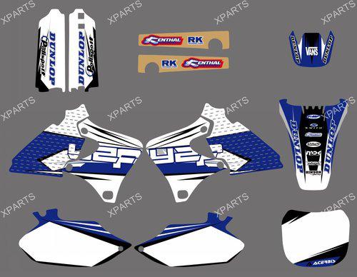 Team decals graphics & backgrounds for yamaha yz250f yz400f yz426f 1998 99 2000 